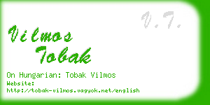 vilmos tobak business card